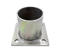Round Post Bases for Fence Deck Railing Support, Heavy Duty Stainless Steel Anchor Brackets