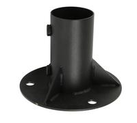 Round Posts Base Bracket - Chain Link Fence Pole Floor Flange Base - Flange Heavy Solid Fence Post Concrete Mount - for Holding Fence Mailbox Flag Round Posts (52mm)