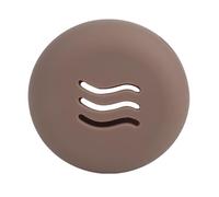 Round Powder Puff, Dust Proof Silicone Holder | Lightweight Makeup Case with Airflow Slots, Flexible Puff Organizer with Secure Closure for Cosmetic Application, On-the-Go Touch Ups and Personal Vanit