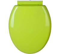 Round PP Material Toilet Seat with Lid,Quiet Soft Close Loo Seat Cover,Quick Release O-Shaped Loo Seat Cover for Easy Cleaning,Simple Top Fixing (Green)