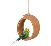 Round Pressed Cork Bird Swing for Play, Beak Care, Nibble, Bird Toy, Animal Accessories, Natural Cage Accessories for Birds, Budgies, Parrot, Canary