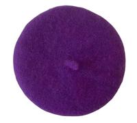 Round Princess Beret Hat Visor Hat Pet Dog Hat with Ear Holes for Small, Extra Small Dog Teddy, Pug, Chihuahua, Shih Tzu, Yorkshire Terriers, Papillon A-Dark Purple One Size