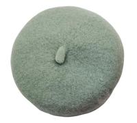 Round Princess Beret Hat Visor Hat Pet Dog Hat with Ear Holes for Small, Extra Small Dog Teddy, Pug, Chihuahua, Shih Tzu, Yorkshire Terriers, Papillon A-Light Green One Size