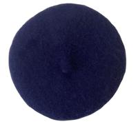 Round Princess Beret Hat Visor Hat Pet Dog Hat with Ear Holes for Small, Extra Small Dog Teddy, Pug, Chihuahua, Shih Tzu, Yorkshire Terriers, Papillon A-Navy One Size