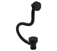 Round Push Button Bath Waste - 70 x 70mm - Black