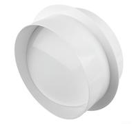 Round PVC Check Valve For Bathroom Fan Ductwork Airflow Reversal Prevention System Performance Enhancer White Sizes 80mm 100mm 110mm 120mm 150mm 200mm(200mm)