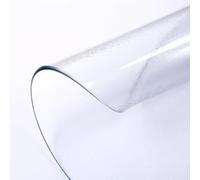 Round PVC Table Protector Cover125cm Waterproof Dining Mat Wipeable Antislip Table Pad for Kitchen & HomeFrosted Design Perfect for Dining Tables