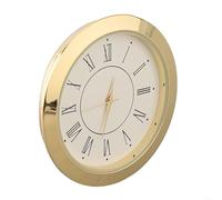 Round Quartz Clock Insert 55mm for Miniature Crafts and Decorative Timepieces with Roman or Arabic Numerals (gold Roman)