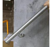 Round Railing for IndoorOutdoor Use Satin Brushed h Multiple Lengths: 19.5ft 19.7ft 16.4ft 13.1ft 10.4ft 6.6ft 3.3ft & Balustrade Solut