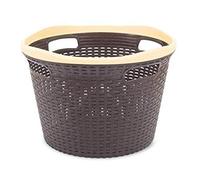 Round Rattan Style Laundry Basket Home Multipurpose Use Laundry Basket - 41 Litre Rattan Basket
