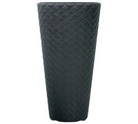 Round Rattan Weave Tall Large Plant Pots Flower Indoor Outdoor Garden Planters