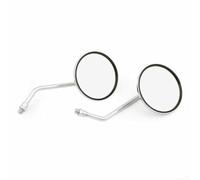 Round Rear View Mirrors for Suzuki T500 For GT Series 10MM, Metal & Glass, Elegant Design