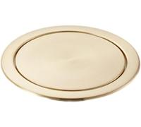 Round recessed countertop with built-in trash can Balanced flip-top trash can Kitchen work Material 430, gold, gold