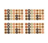 Round Reinforcement Labels, Self Adhesive Circles, Durable Paper Hole Protectors, Drawing Organizer and Bulk Notes, Book Supplies and Packages for and Dog Items, Donut, riferimento alla
