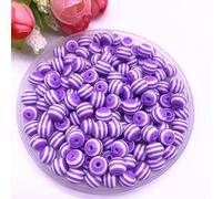 Round Resin Beads Stripe Spacer Beads for Jewelry Making Children Handcraft Department DIY Bracelet Accessories #10Nice Design