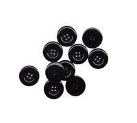 Round Resin Buttons, 4-Holes, Coat Sewing, Scrapbooking, DIY, 15mm, 18mm, 20mm, 23mm, 25mm, 28mm, 30mm, 34.0mm, 38mm(20 Black,25mm 10pcs)