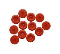 Round Resin Buttons, 4-Holes, Coat Sewing, Scrapbooking, DIY, 15mm, 18mm, 20mm, 23mm, 25mm, 28mm, 30mm, 34.0mm, 38mm(2 Orange,18mm 20pcs)