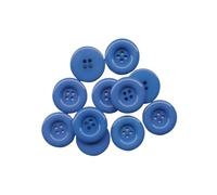 Round Resin Buttons, 4-Holes, Coat Sewing, Scrapbooking, DIY, 15mm, 18mm, 20mm, 23mm, 25mm, 28mm, 30mm, 34.0mm, 38mm(12 Acid Blue,18mm 20pcs)