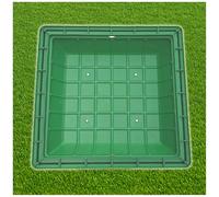 Round Resin Manhole Cover and Frame for Septic Tank Lid, Invisible Design for Parks and Lawns, Recessed Inspection Chamber Cover，for Yard Pavement Grass(Square 40 * 40CM/15.7 * 15.7IN)