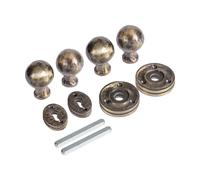 Round Rim & Mortice Door Knob - W60mm - Pack of 2 Hammer and Tongs Gold 10000mm_x_520mm