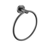 Round Ring Gun Metal Grey