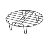 Round Roasting Rack, Stainless Steel Cooking Grid, Steaming Rack, 32.5x6cm Versatile Cooking Options Elevated Design Perfect for Dutch Oven Baking Steaming BBQ