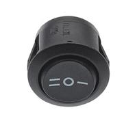 Round Rocker Switch - 250V ON/OFF Panel Mount Toggle Mini 6A Switches Compatible With - Car Auto Truck Boat DIY Projects.