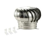 Round Rotation Flue Vent, Wind Ventilator Ball Spiral Turbo Vent For House