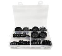 Round Rubber Plug Hole Grommet Kit 52pcs 6size Double Sided Round Rubber Hole Plug for Protecting Cable Wire Hole Plug Assortment Automotive Supply