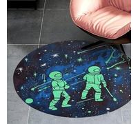Round Rug for Bedroom Absorbent Bath Mat Non-Slip Chair Pad Glow in The Dark Area Rug for Living Room Doormat 24 in Indoor Entryway Rug Small Floor Carpet Washable Circle Rug for Bathroom