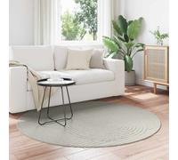 Round Rug Green Ø 120 cm Polyester Non-Slip Indoor/Outdoor Soft Durable Washable