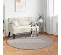 Round Rug Sand Ø200 cm Polyester Non-Slip Medium Pile Modern Living SoftTouch XL