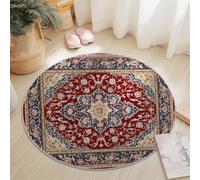 Round Rugs for Living Room 180 cm, Abstract Rotating Stripes Soft Carpet Anti-Skid Large Crawling, Rug Machine Washable Indoor Circle Floor Mat for Bedroom Bathroom Hallway Home Decor, Colorful
