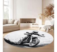 Round Rugs for Living Room 245 cm, Simple Watercolor Lines Soft Carpet Anti-Skid Large Luxury Crawling, Rug Machine Washable Indoor Circle Floor Mat for Bedroom Bathroom Hallway Home Decor, Colorful