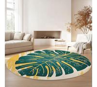 Round Rugs for Living Room 245 cm, Simple Watercolor Lines Soft Carpet Anti-Skid Large Luxury Crawling, Rug Machine Washable Indoor Circle Floor Mat for Bedroom Bathroom Hallway Home Decor, Colorful