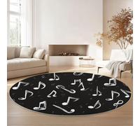 Round Rugs for Living Room 245 cm, Simple Watercolor Lines Soft Carpet Anti-Skid Large Luxury Crawling, Rug Machine Washable Indoor Circle Floor Mat for Bedroom Bathroom Hallway Home Decor, Colorful
