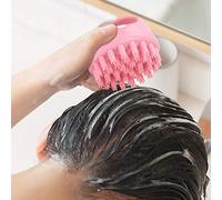 Round S Handheld Head Sca B H Shampoo Washing B with Handle Is Just for Your H - It Also Stimulates Shampoo B Head Bath B H Washing B Head B H Washing Comb (Roseate)