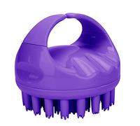 Round S Handheld Head Sca B H Shampoo Washing B with Handle Is Just for Your H - It Also Stimulates Shampoo B Head Bath B H Washing B Head B H Washing Comb (Rose Red)