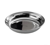 Round Salad Bowl 26cm Frosted Finish Silver(26CM)