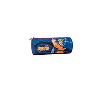 Round School Pencil Case - Naruto - Blue