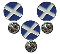 Round Scotland Pin Badge Metal Enamel Lapel Badge (3 Pack)