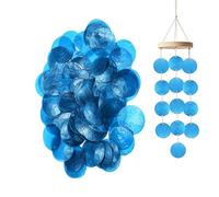 Round Sea Shells - Sturdy Craft Beads, Shell Charm Set for Creative Projects, Smooth Coin Bead Connector with Natural Finish Texture, Elegant Craft Jewellery Pieces for Wedding Party Home Studio Art