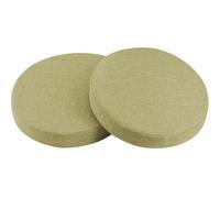 round seat cushion 40 * 40 * 5cm This dining chair cushion filled single piece sponge.Polyester fabric The edge equipped with wrap-around zipper.Straps and non-slip silicone