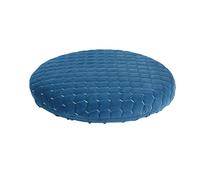 Round Seat Cushion Memory Foam - Detachable Soft Latex Padded Circle Chair Pad Non Slip Cover for Stool Floor Office Long Sitting Kitchen Dining Room Bar 4cm Thick (Blue,12"(30cm))