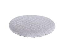 Round Seat Cushion Memory Foam - Detachable Soft Latex Padded Circle Chair Pad Non Slip Cover for Stool Floor Office Long Sitting Kitchen Dining Room Bar 4cm Thick (Gray,12"(30cm))