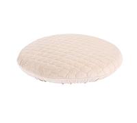 Round Seat Cushion Memory Foam - Detachable Soft Latex Padded Circle Chair Pad Non Slip Cover for Stool Floor Office Long Sitting Kitchen Dining Room Bar 4cm Thick (Beige,12"(30cm))