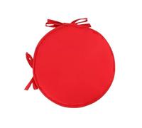 Round Seat Cushions,2 Pack High Stool Chair Pads With Ties, Cushion Multi-color Available Anti-Slip Pad For Stools Kitchen Chairs 30cm(Red)