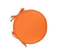 Round Seat Cushions,2 Pack High Stool Chair Pads With Ties, Cushion Multi-color Available Anti-Slip Pad For Stools Kitchen Chairs 30cm(Orange)