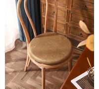 Round Seat Cushions for Dining Chairs3pc 45x4cm Light Brown Bistro Chair Pads with TiesRemovable Covers for Indoor Outdoor Kitchen Patio Living Room Office