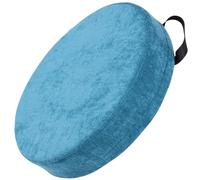 round seat pads 2PCS_40X8CM/16X3IN high-density sponge round seat cushion features a sturdy handle, non-slip particles on the bottom, and a zippered cover for easy removal.